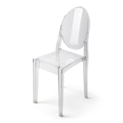 Atlas Commercial Products Ghost Chair, No Arms GC4-CLEAR